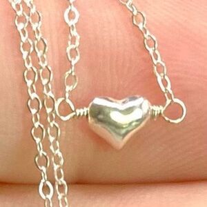 ARP Dainty Sterling 925 silver Heart Necklace